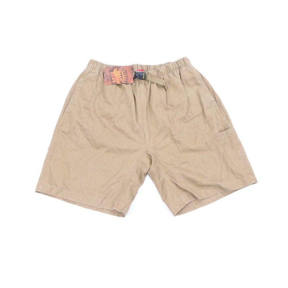 NOS Vintage Marlboro Gear Mens Large Blank Belted 5 Pocket Hiking Shorts Brown